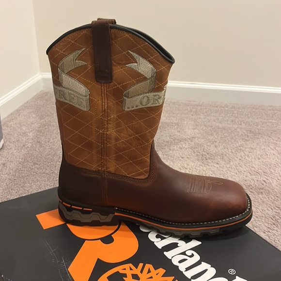 Timberland Pro AG Boss Independence Pull On Boots Live Free Or Die WIDE Mens 8 main image 16